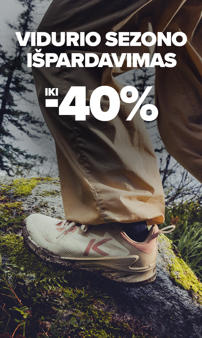 Vidurio sezono i&scaron;pardavimas iki -40%! Rinkis dabar ir sutaupyk. Pasiūlymas galioja iki 2026 05 31 atrinktoms prekėms. Nemokamas grąžinimas per 365 d.